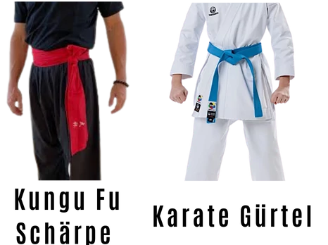 Kampfsportgürtel Kung Fu und Karate