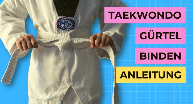 taekwondo gürtel binden